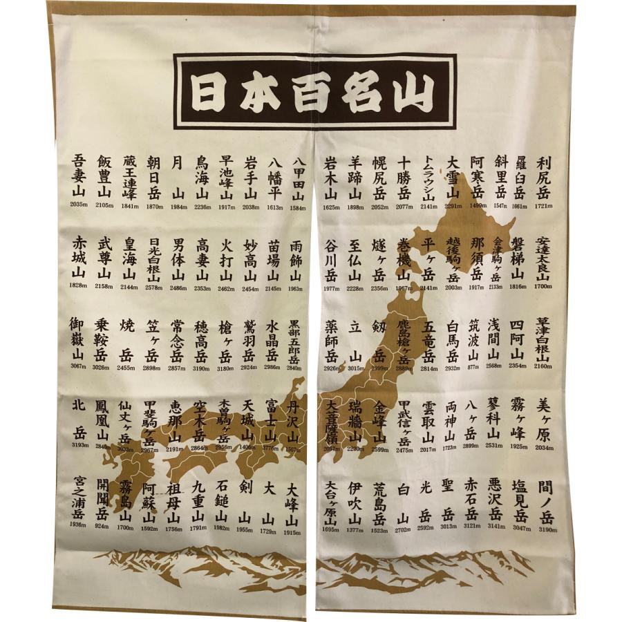 日本百名山 のれん 登山記念ピンバッジ付き 百名山のれん : エイコーマート2号店 - 通販 - Yahoo!ショッピング