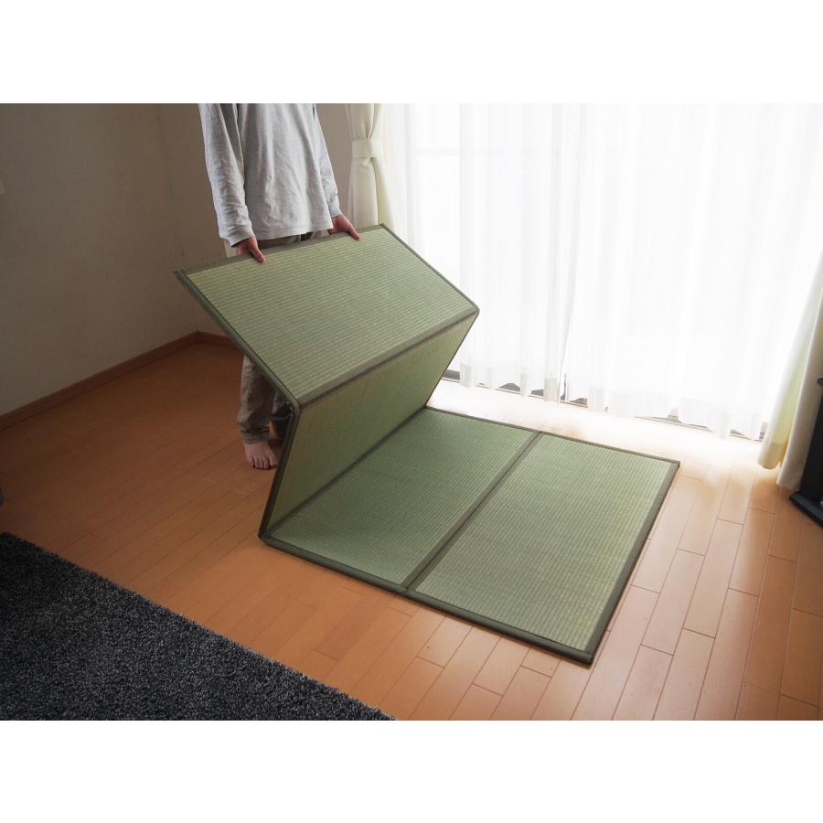 送料無料 い草 4つ折り 畳マットレス 「鞍馬（くらま）」 160×200cm 