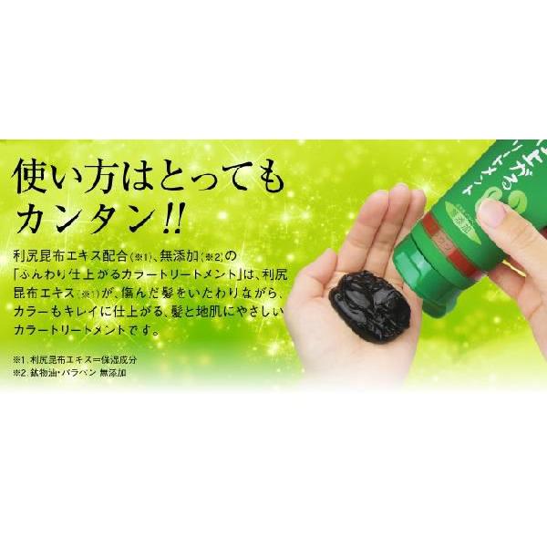 利尻昆布エキス配合 ふんわり仕上がるカラートリートメント ブラック