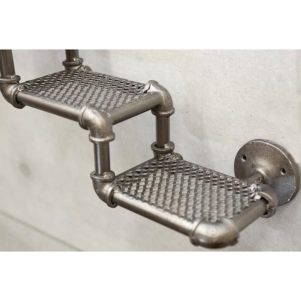 配管をモチーフ【Industrial Metal】インダストリアル ウォール 3段