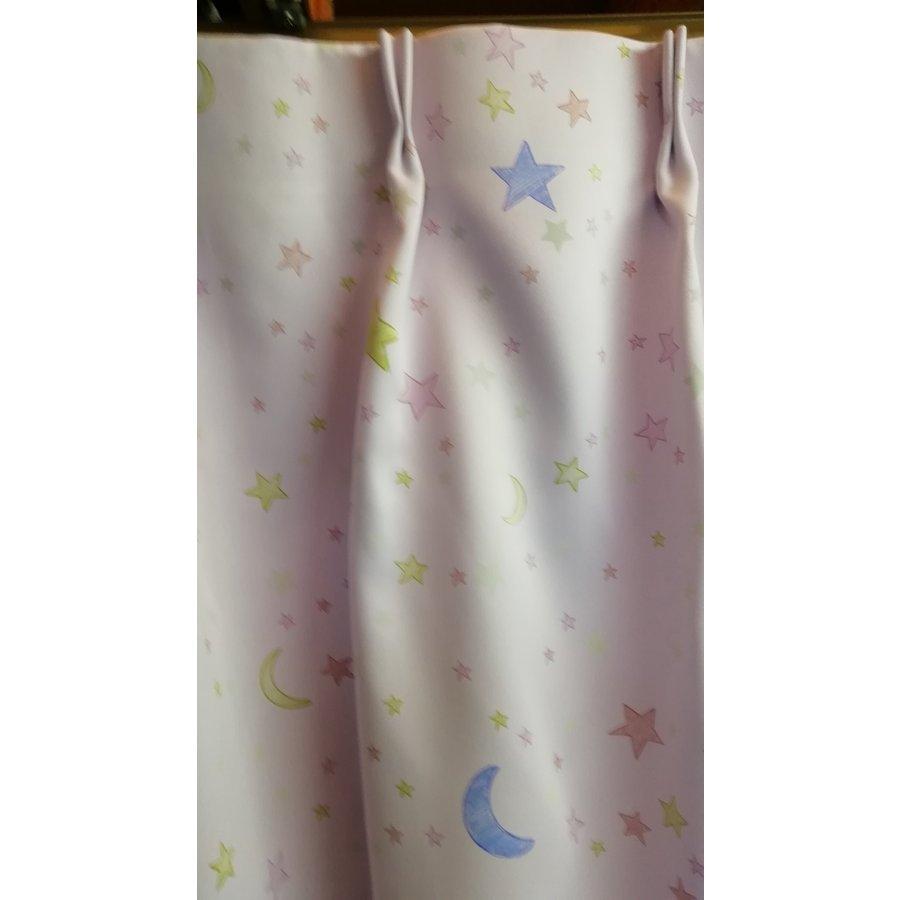 蓄光カーテン リリカラー スター ブルー,ピンク 巾100x丈150