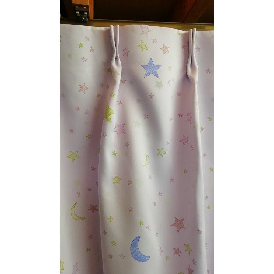 蓄光カーテン リリカラー スター ブルー,ピンク 巾100x丈150