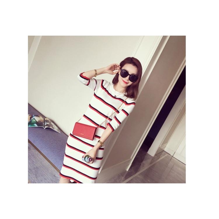 ロングボーダーワンピース ボーダーワンピース ワンピース レディースワンピース 秋ワンピース E 117 Eily 通販 Yahoo ショッピング