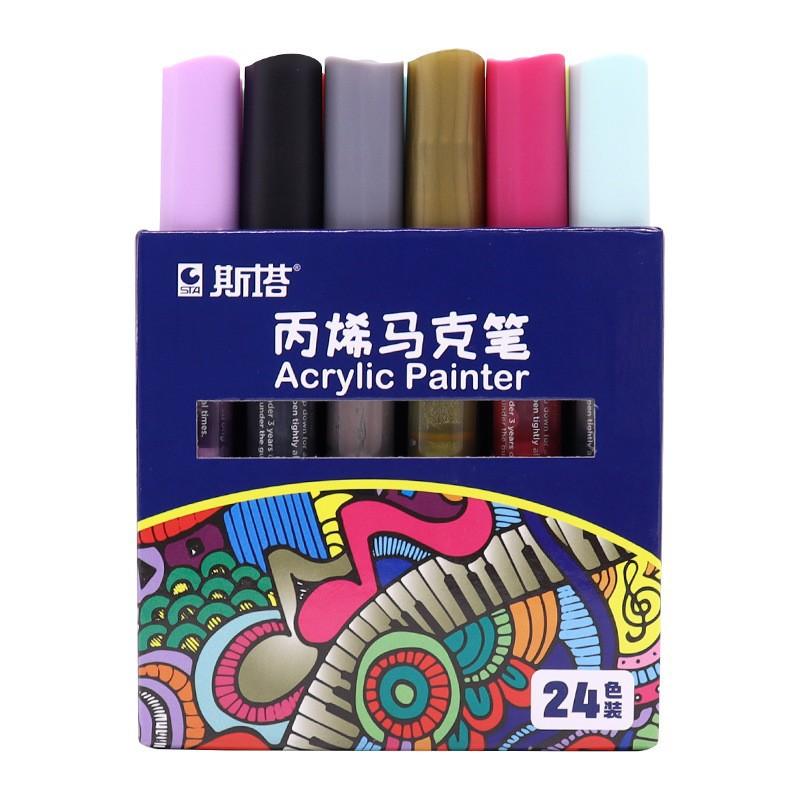 paint pens DIY アクリルペイントペン ペイントマーカー 紙 石 布 ガラス セラミック 木材 陶器 acrylic