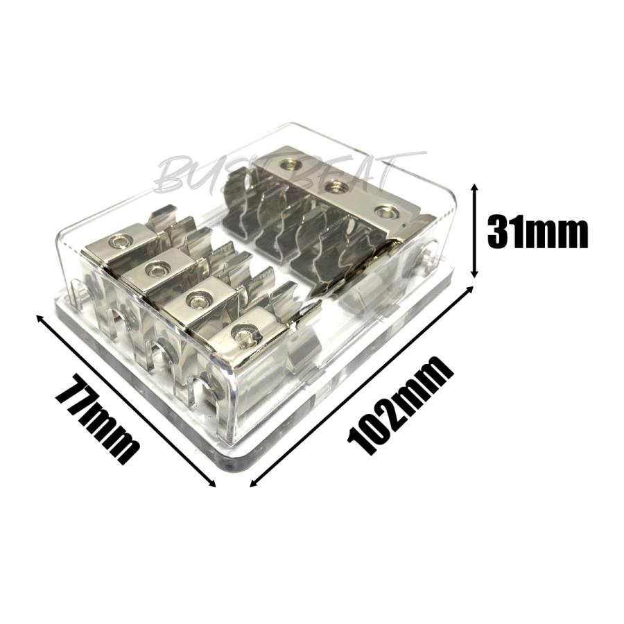 4分岐 AGU ヒューズブロック 4G×3 / 8G×4 : BUST BEAT - 通販 - Yahoo