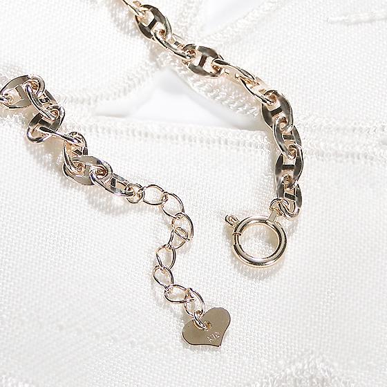 K10YG アンカー チェーン ブレスレット ブレス 10金 K10 10k