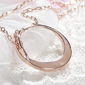 三日月 ダイヤモンド ネックレス 10金 10k ピンクゴールド PG