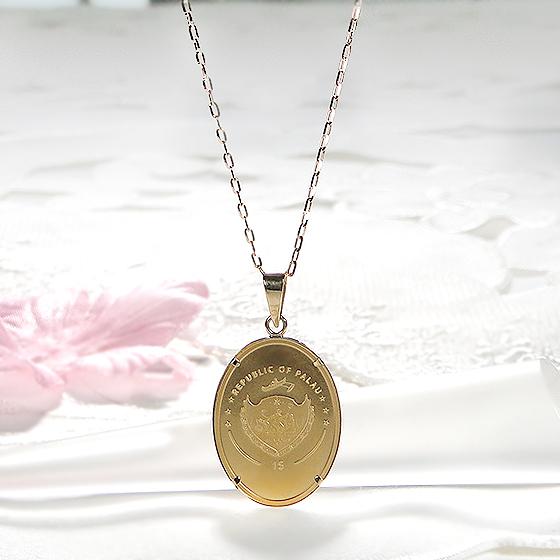 純金K24 コイントップ キューピット パラオ 2022 オーバル 【公式通販】