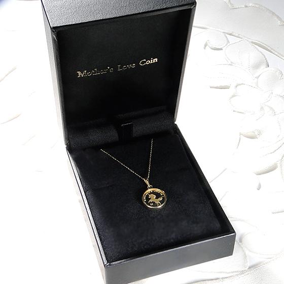 コインネックレス 24金 純金 ユニコーン エリザベス女王 K24 K18 2023