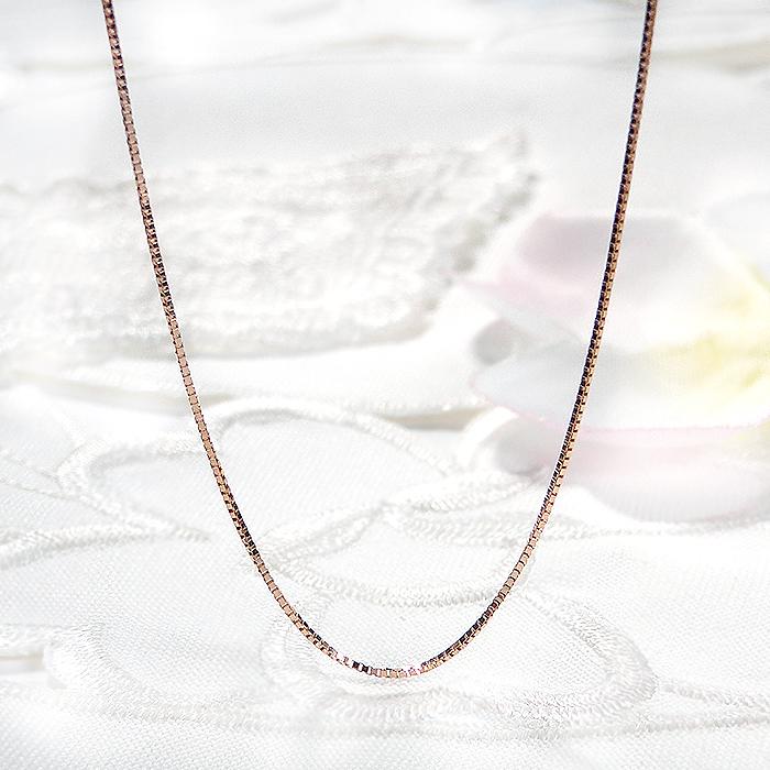 K18 PG 0.6mm ベネチアン チェーン ネックレス 35cm 38cm 40cm