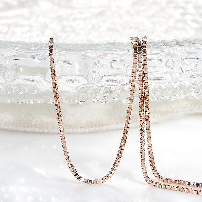 専用18金□ベネチアンチェーン□PG K18 PG 0.6mm ベネチアン チェーン ネックレス 35cm 38cm 40cm