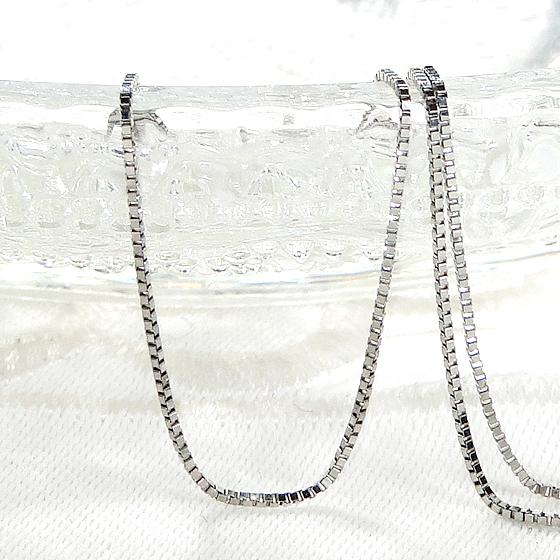 Pt850 35cm 38cm 40cm ベネチアン チェーン ネックレス 0.6mm Pt850 35cm 38cm 40cm ベネチアン チェーン ネックレス 0.6mm
