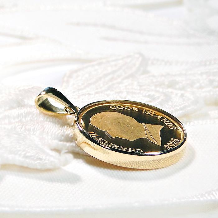 金　K24 K18 ネックレス　トップ 純金 K24 K18 2025 キャット コイン ペンダントトップ 1/20oz