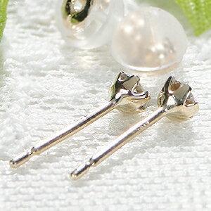 K10YG 0.2ct 一粒 ダイヤモンド スタッド ピアス ダイヤ イエロー 