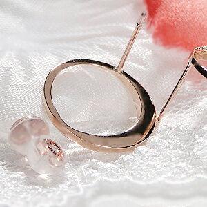 k10PG 10金 ピンクゴールドダイヤモンド0.2 ピアスチャーム