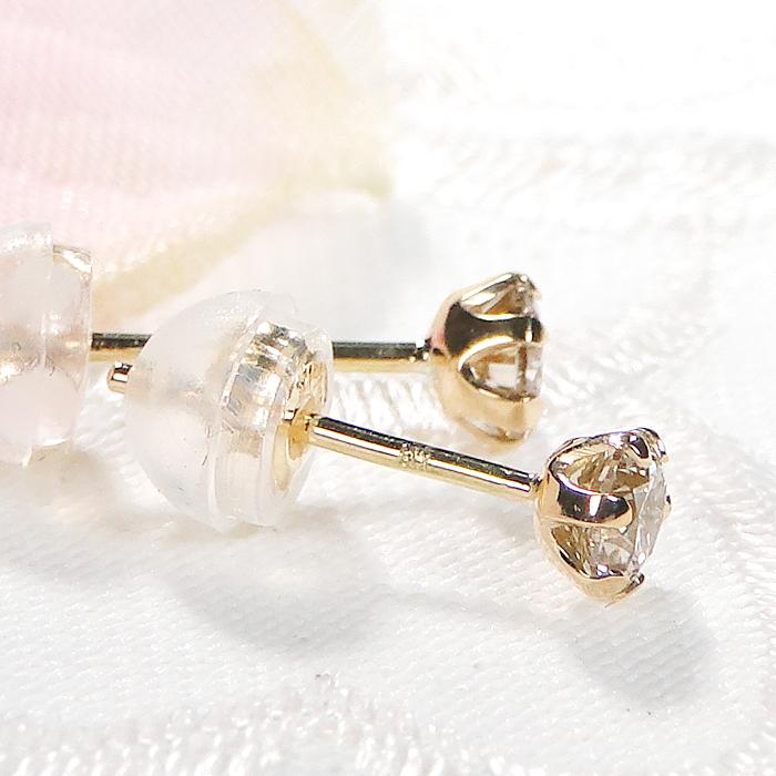 Pt900 K18YG K18PG 6本爪 ダイヤモンド スタッドピアス 0.36ct 送料無料 プラチナ ゴールド ダイヤ ダイア 一粒 大粒 ６本爪 一粒１粒 18金 K18 EmP0075_3