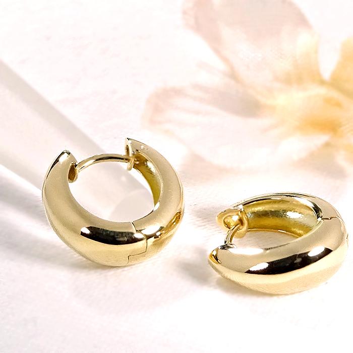 K18YG 地金 フープ ピアス 送料無料 18金 K18 イエローゴールド 人気