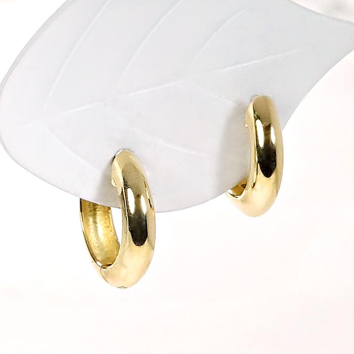 K18YG 地金 フープ ピアス 送料無料 18金 K18 イエローゴールド 人気