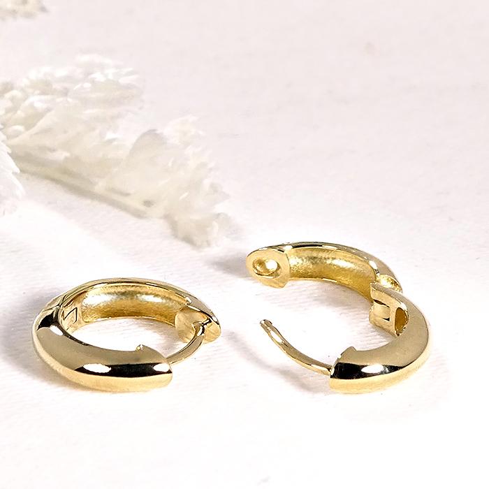 K18YG 地金 フープ ピアス 送料無料 18金 K18 イエローゴールド 人気