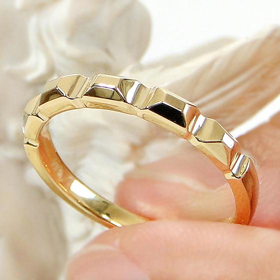 K18 YG PG Pt950 地金 デザイン リング 送料無料 ゴールド 18金 18K