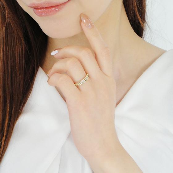 K18YG 0.25ct ダイヤモンド リング 送料無料 ゴールド 18金 K18 イエローゴールド ダイア シンプル 0.25カラット 人気 ダイヤ 上品 指輪 デイリー EmR0124-18Yの画像