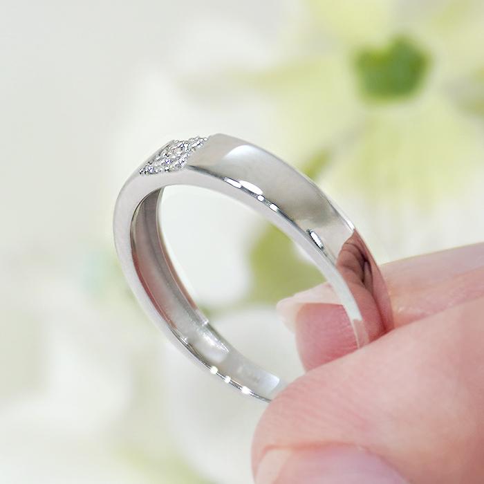 Pt900 K10 YG PG 0.06ct ダイヤモンド デザインリング 送料無料 プラチナ ゴールド ダイア ダイアモンド 4石 シンプル 人気 ダイヤ ギフト プレゼント EmR0167の画像