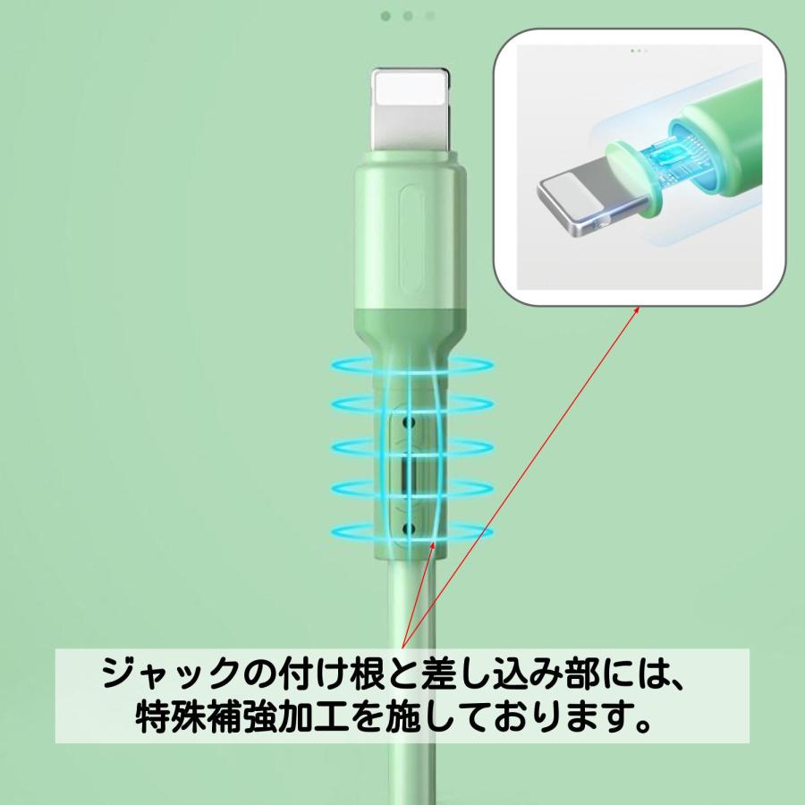 iPhone/iPad 急速充電ケーブル 2m 2本セット ライトニング充電ケーブル