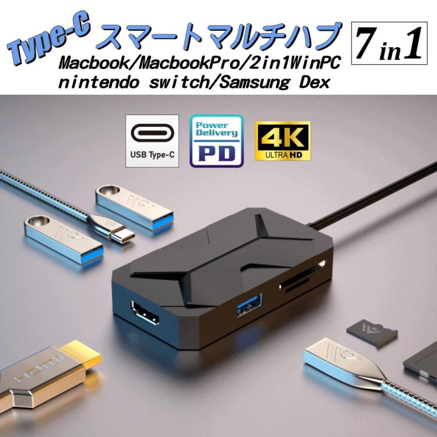 USB Type C ハブ 7in1 4K「USBC2-7HUB.C」 Amazon | Acer USB C ハブ 7-in-1 type-c 変換アダプタ4K@60Hz