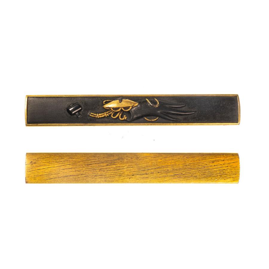 小柄 後藤桃山 宝尽図小柄 【保存刀装具】鍔・鐔 刀装具 日本刀 刀剣