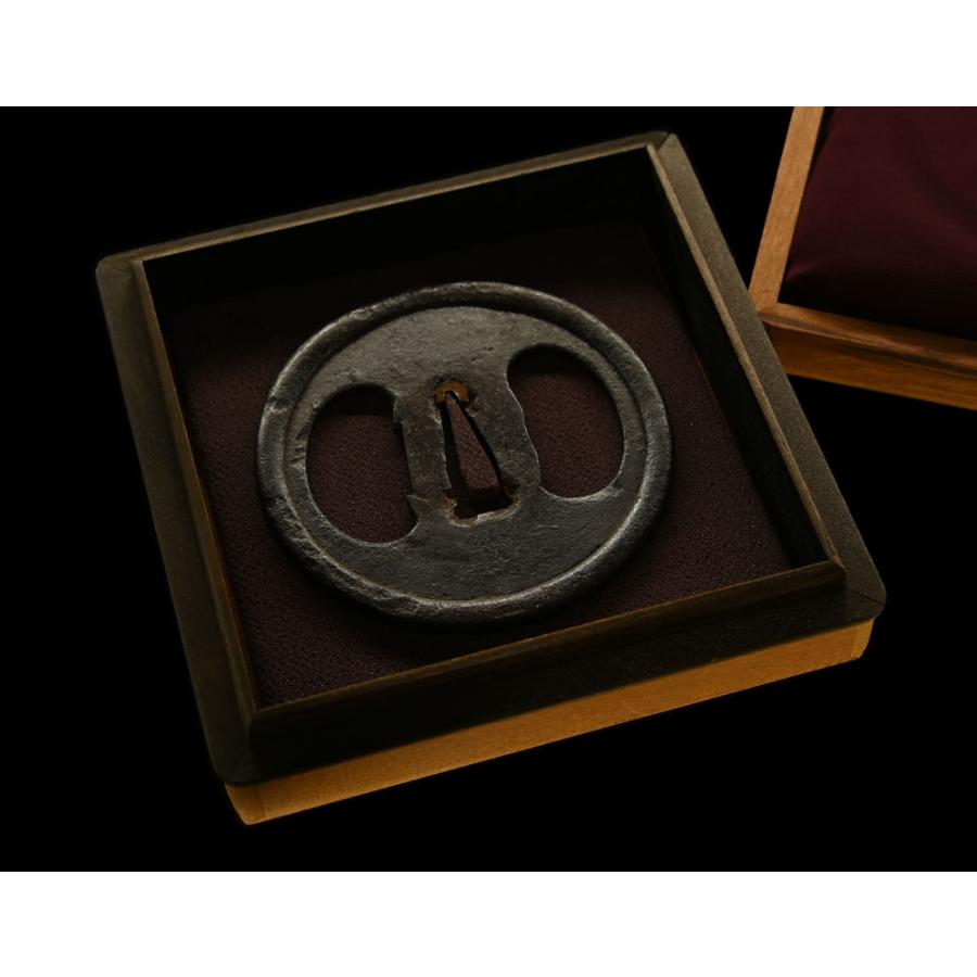 鍔・鐔 古甲冑師 左右海鼠透鍔【保存刀装具】刀装具 日本刀 刀剣