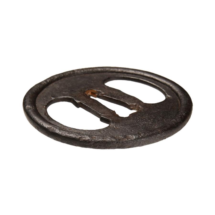 鍔・鐔 古甲冑師 左右海鼠透鍔【保存刀装具】刀装具 日本刀 刀剣