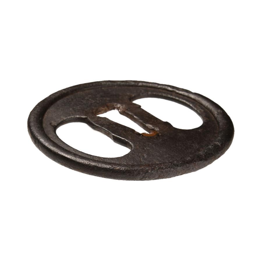 鍔・鐔 古甲冑師 左右海鼠透鍔【保存刀装具】刀装具 日本刀 刀剣