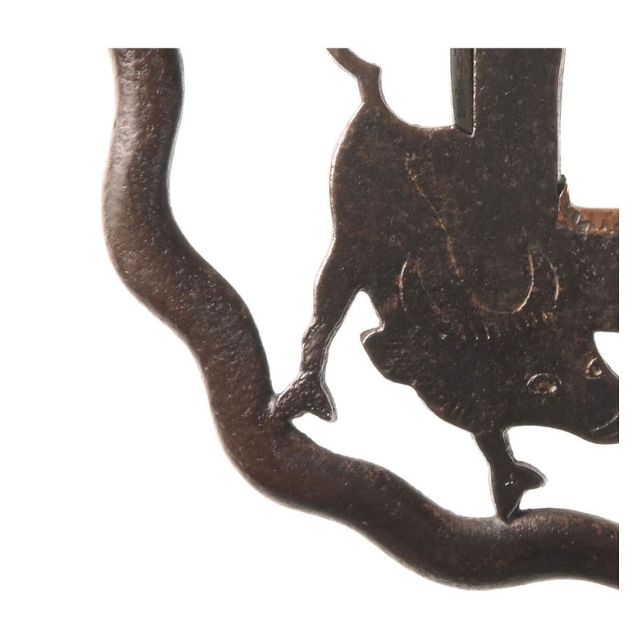 鍔・鐔 林重光 松樹繁牛透鍔/鐔 【特別保存刀装具】刀装具 日本刀 刀剣