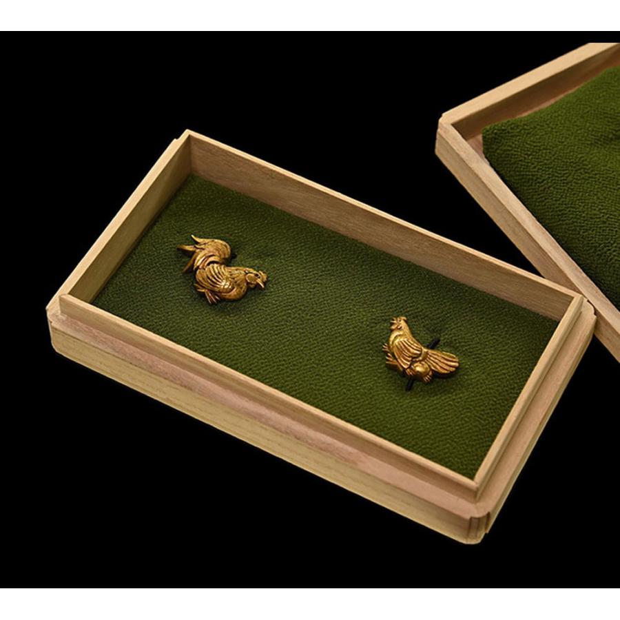 目貫 京金具師 鶏図目貫 【保存刀装具】鍔・鐔 刀装具 日本刀 刀剣