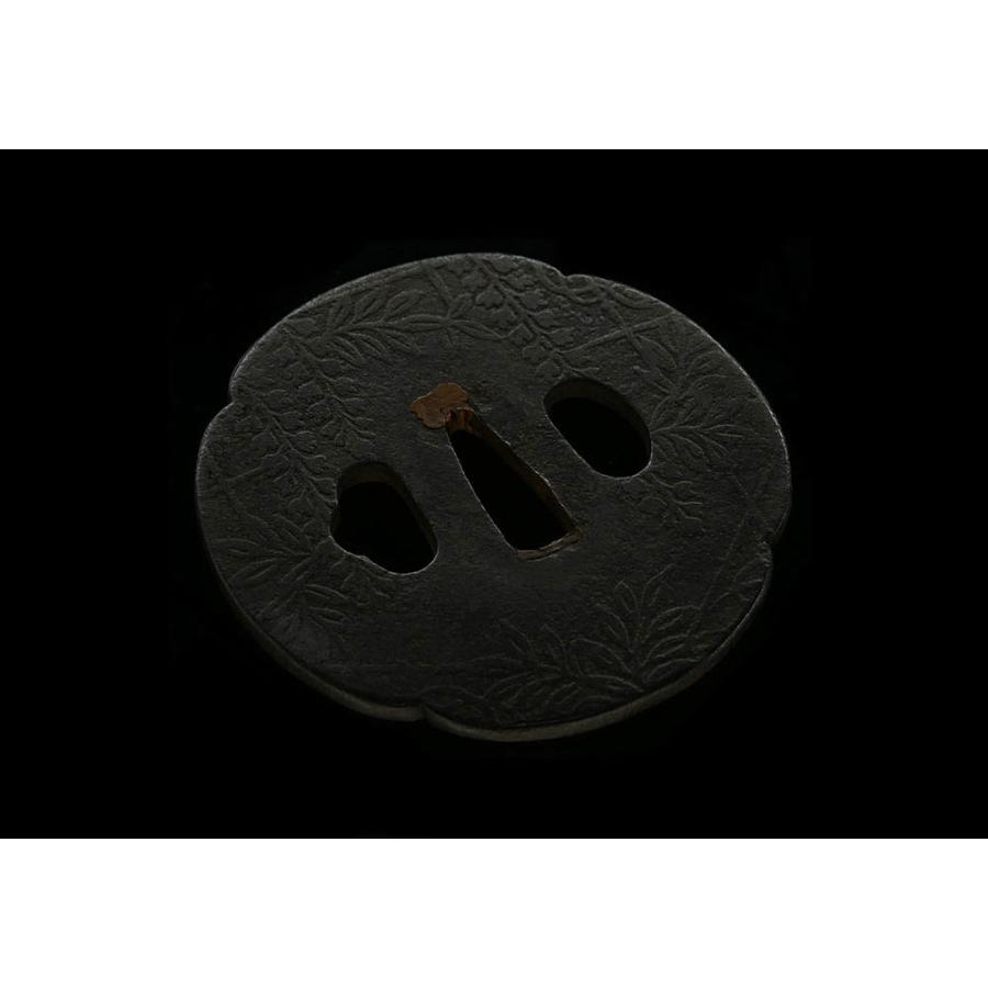 鍔・鐔 法安 藤棚図鐔【保存刀装具】刀装具 日本刀 刀剣 :542807:永楽堂ヤフー店 - 通販 - Yahoo!ショッピング