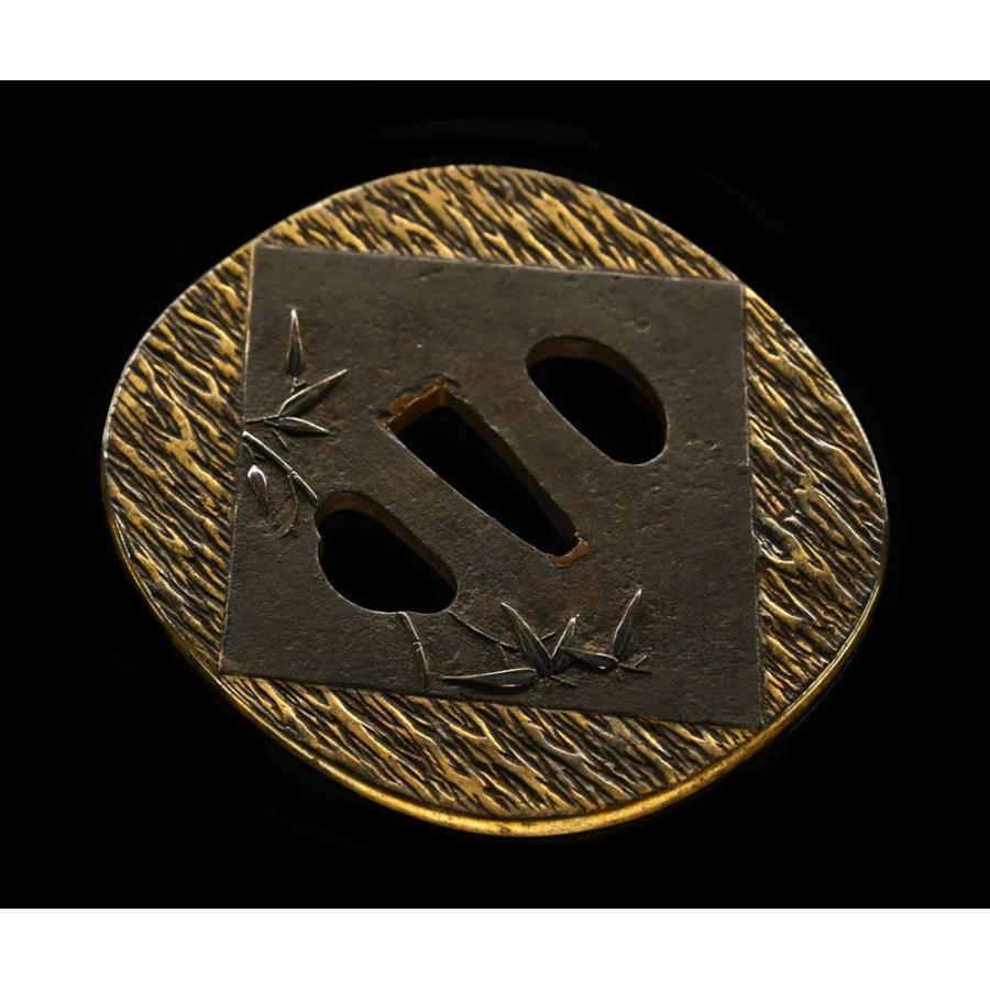 鍔・鐔 庄内 笹図鍔【保存刀装具】刀装具 日本刀 刀剣 : 永楽堂ヤフー