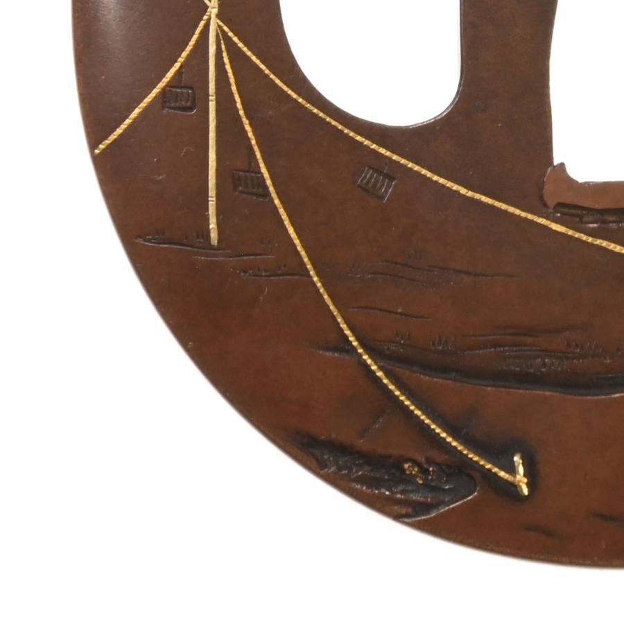 鍔・鐔 好流軒 岩本寛利花押 鳴子図鍔【特別保存刀装具】刀装具 日本刀