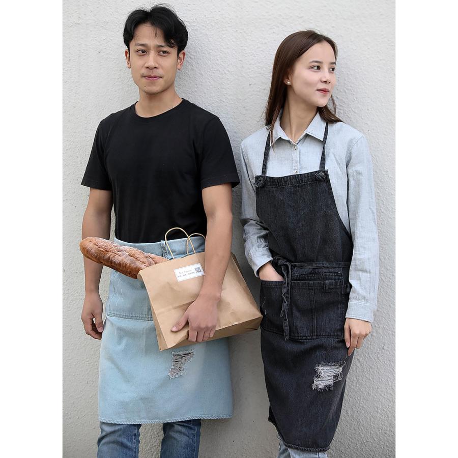 エプロン デニム H型エプロン おしゃれ 多機能ポケット 男女兼用 エプロン デニム H型エプロン おしゃれ 多機能ポケット 男女兼用