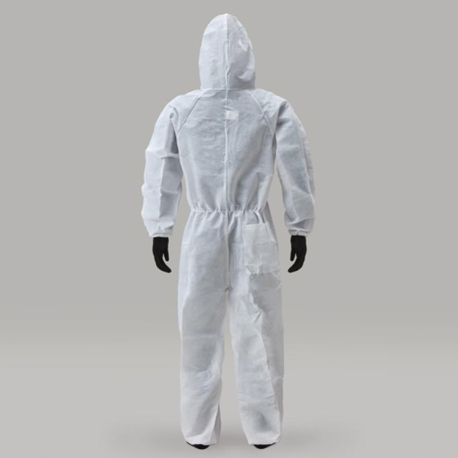 アゼアス 続服 白 AZWORK1000 M〜3L 使い捨て ホワイト 不織布