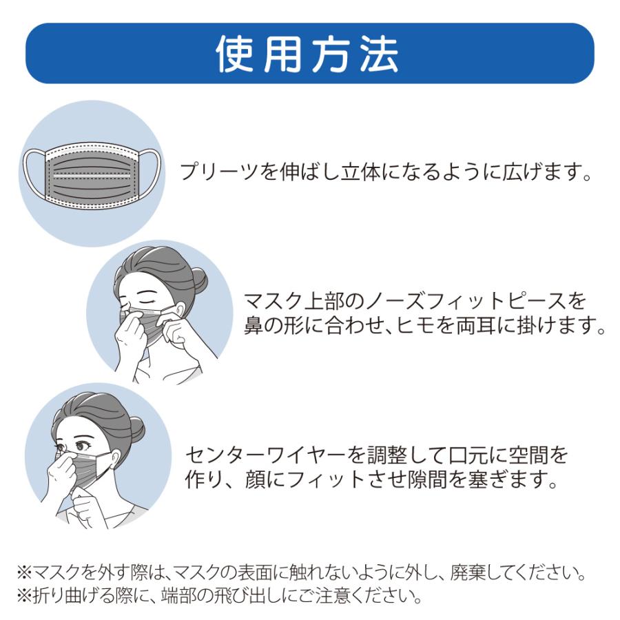 アゼアス 不織布4層 活性炭マスク 耳掛け HM-39966 50枚入 使い捨て