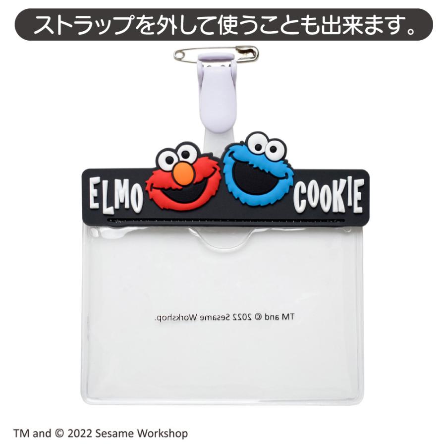 セサミストリート ネームホルダー キャラクター Elmo&Cookie Monster ブラック ST-ZSS0004 メール便 送料無料 かわいい 首掛け 社員証 名札ケース｜eisei-com｜04