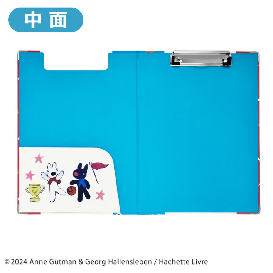リサとガスパール クリップボード sports バインダー a4 二つ折り 縦型