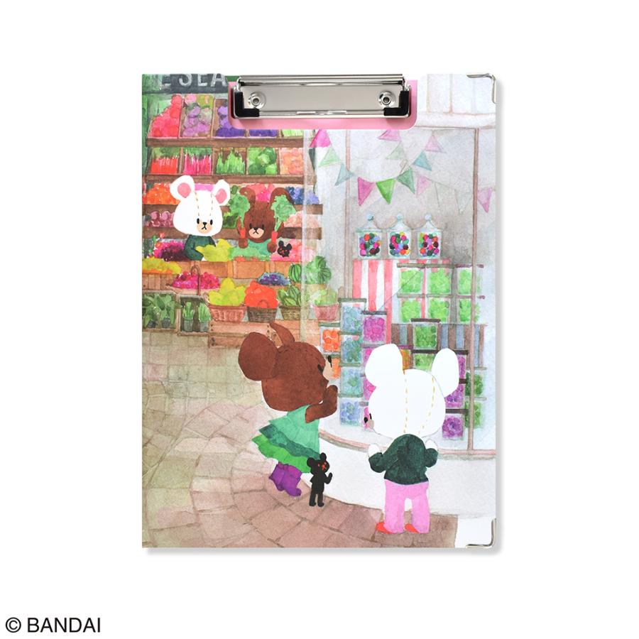 セントレディス くまのがっこう クリップボード 二つ折り 縦型 ホワイトボード付き