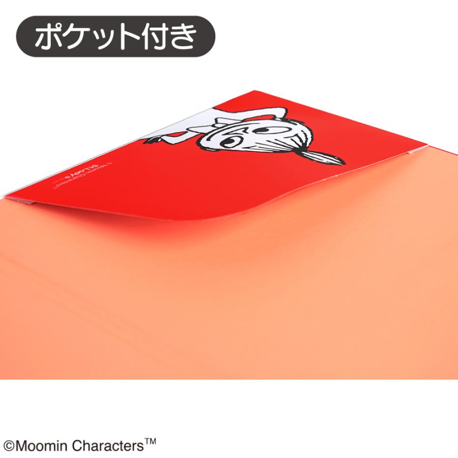 ムーミン MOOMIN クリップボード バインダー a4 キャラクター かわいい ファイル ケース 二つ折り 縦型 リトルミイ レッド ST-ZM0155 (メール便) 送料無料｜eisei-com｜04