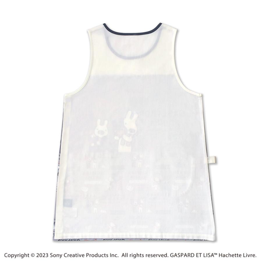 リサとガスパール エプロン 保育士 キャラクター PAIN グレー