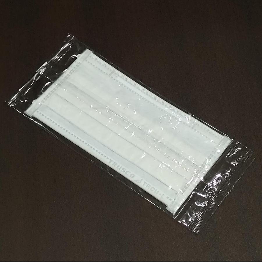 TRUSCO(トラスコ中山):緑茶カテキンマスク (1Pk(箱)＝50枚入) TRCM-L オレンジブック 4217390 TRUSCO中山 TRUSCO 日本製 緑茶カテキンマスク 個包装 50枚入