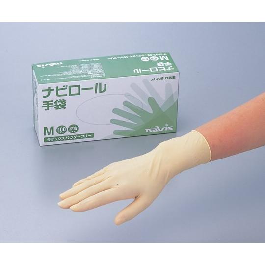 AS ONE 粉なしラテックス手袋 Mサイズ100枚入り　10箱 AS ONE 粉なしラテックス手袋 Mサイズ100枚入り 10箱 【公式通販】