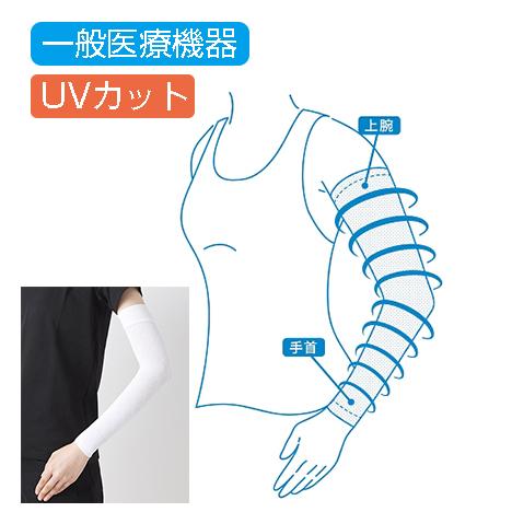 医療弾性スリーブ 弱圧タイプ 腕用 2本入 白 Ss 8 6586 01 メール便 21特集