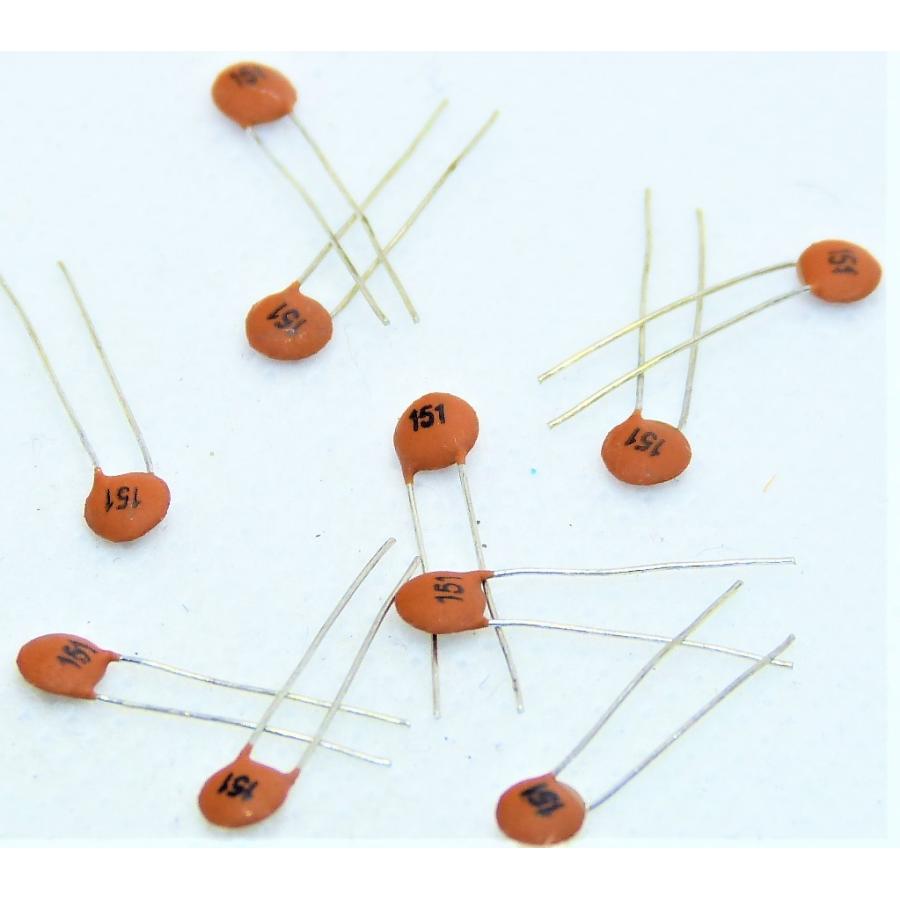セラミックコンデンサ 151（150pF）50V 10本 : かすかべでんき - 通販