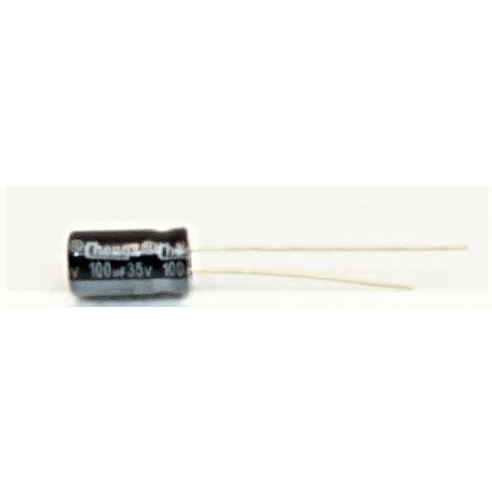電解コンデンサ 35v 100μF 105°C 1個（35v 100uf） : かすかべでんき